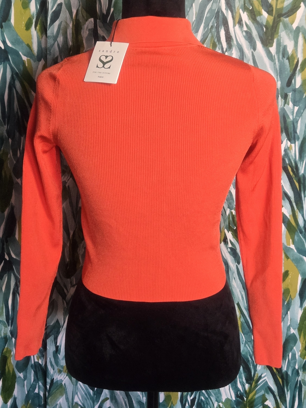 NWT Sandro Francoise Cropped Rib Knit Cardigan - Picture 6 of 13